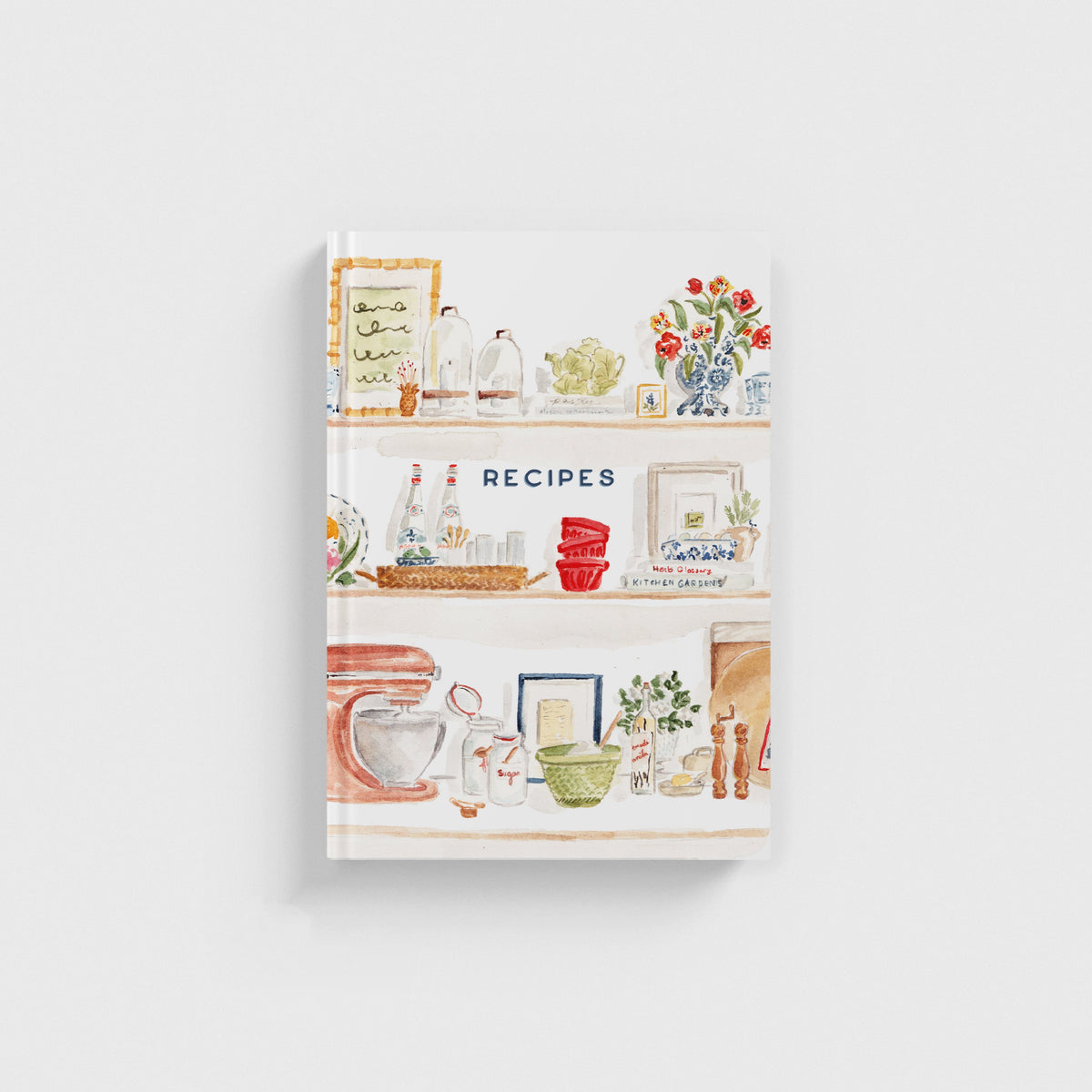 Summer Kitchen Shelves Recipe Journal