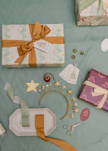 Load image into Gallery viewer, Pine Bough Chevron Gift Wrap