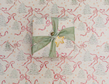 Load image into Gallery viewer, Trees and Bows Gift Wrap