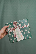 Load image into Gallery viewer, Christmas Tree Block Print Gift Wrap