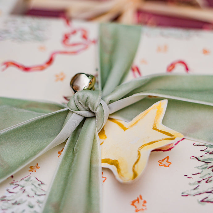 Handpainted Watercolor Star Gift Tags
