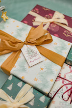 Load image into Gallery viewer, Pine Bough Chevron Gift Wrap