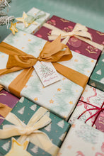 Load image into Gallery viewer, Pine Bough Chevron Gift Wrap