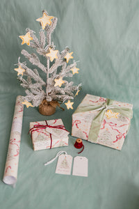 Trees and Bows Gift Wrap