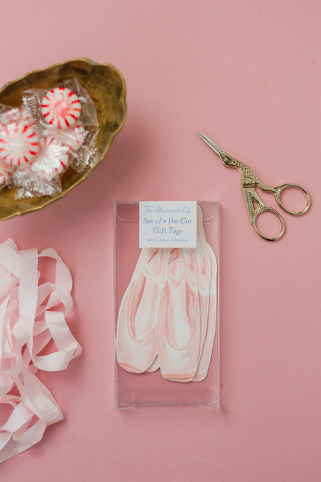 Pointe Shoe Die Cut Gift Tags