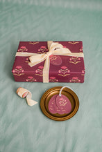 Load image into Gallery viewer, Zinnia Block Print Gift Wrap