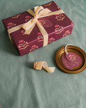 Load image into Gallery viewer, Zinnia Block Print Gift Wrap