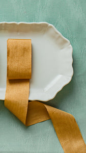 Faux Silk Ribbon - Gold