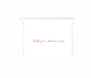 Thank You a Thousand Note Cards