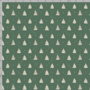 Christmas Tree Block Print Gift Wrap