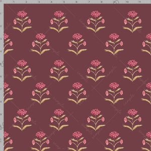 Zinnia Block Print Gift Wrap