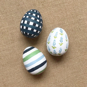 Preppy Stripes Easter Egg