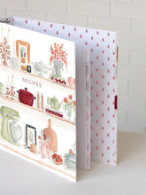 Load image into Gallery viewer, Blemished - Autumn Kitchen Shelves 3-Ring Recipe Binder