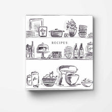 Load image into Gallery viewer, Black Kitchen Shelves 3-Ring Recipe Binder