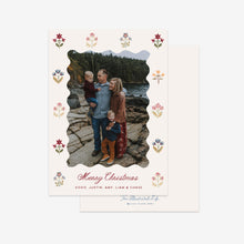Load image into Gallery viewer, Block Print Holiday Photo Card