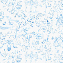 Load image into Gallery viewer, 12 Days of Christmas Toile Gift Wrap - Blue