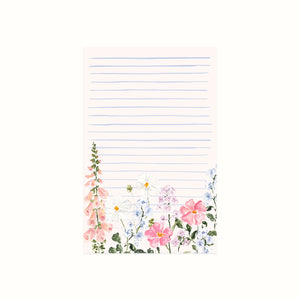 Summer Blossoms Lined Notepad