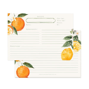 Citrus Recipe Cards