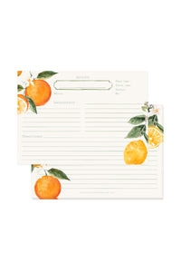 Citrus Recipe Cards