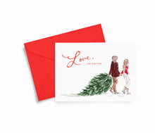 Load image into Gallery viewer, Christmas Tree Hunting Stationery