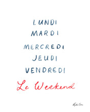 Load image into Gallery viewer, Le Weekend Art Print