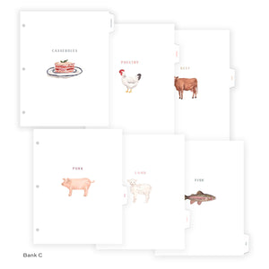 Deluxe Tab Dividers for Recipe Binder