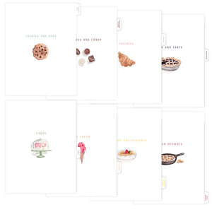 Dessert Tab Dividers for Recipe Binder