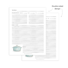 Load image into Gallery viewer, Recipe Filler Sheets - Blue Dutch Oven