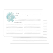 Load image into Gallery viewer, Robin&#39;s Egg Watercolor Recipe Cards