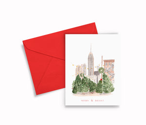Merry & Bright Greeting Card - Blemished