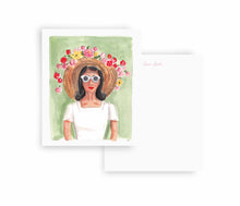 Load image into Gallery viewer, Hat Lady Personalized Stationery