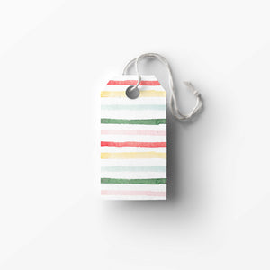 Multi Stripe Gift Tags