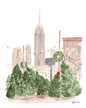 Load image into Gallery viewer, Christmas in New York Art Print