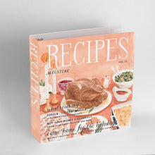 Load image into Gallery viewer, Holidays Magazine Cover 3-Ring Recipe Binder